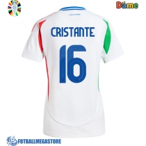 Fotballdrakt Dame Italia Bryan Cristante #16 Bortedrakt EM 2024 Kortermet